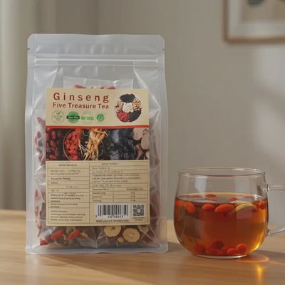 Ginseng five treasure tea
